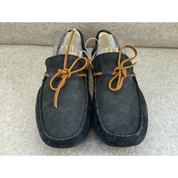 Rockport Rhyder Tie Slipper Moccasin Driver NAVY Suede Leather - Size 10M main image 2